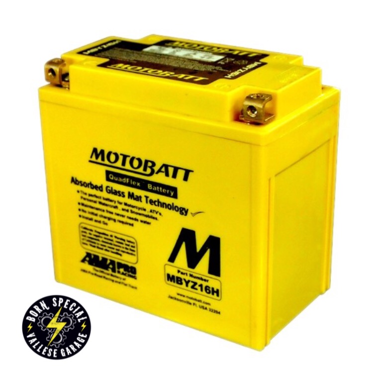 BATTERIA MOTOBATT AGM QUADFLEX HARLEYDAVIDSON SPORTSTER 1200 883 04UP Vallese Garage